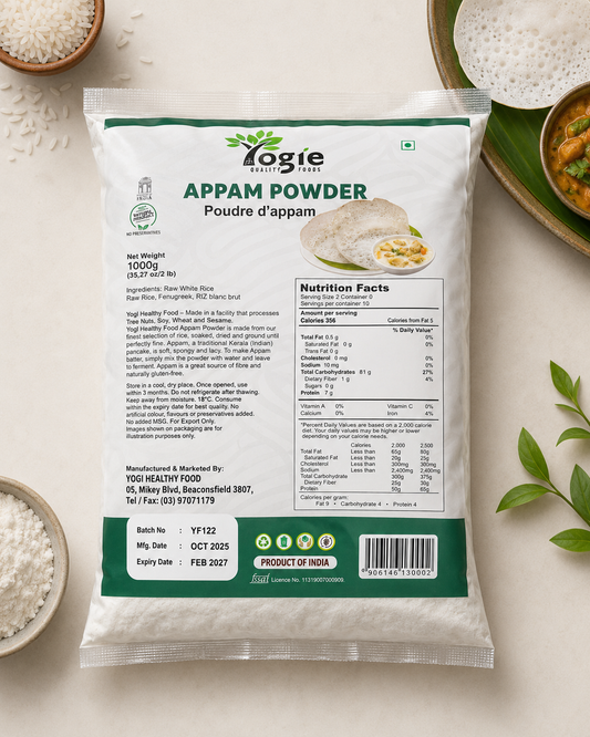 Yogie Appam Powder/ Podi 1Kg
