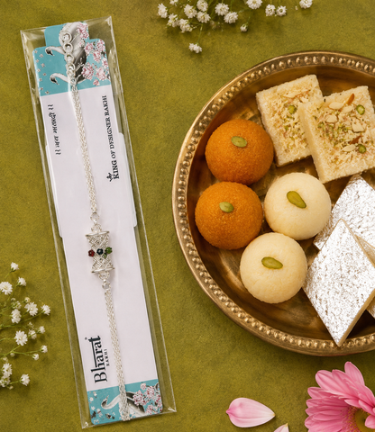 Rakhi/ Raki Drum Pattern With floral (Online exclusive)