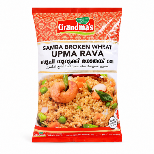 Grandma's Samba Broken Wheat Upma Rava 1Kg