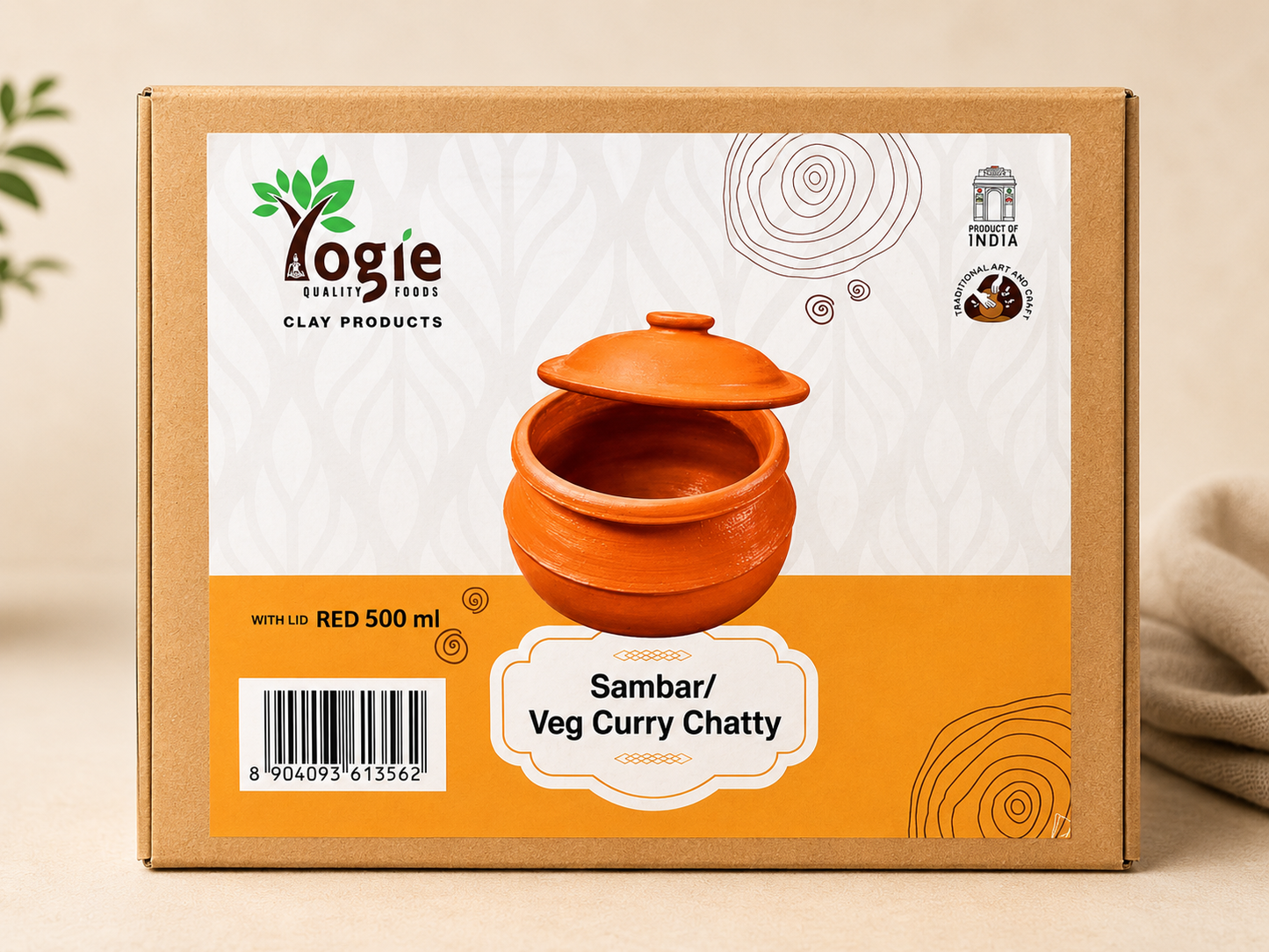 Yogie Sambar Veg Curry Chatty Red 500Ml
