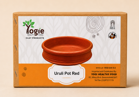 Yogie Urali Pot Red With Lid 9.5Inch Clay