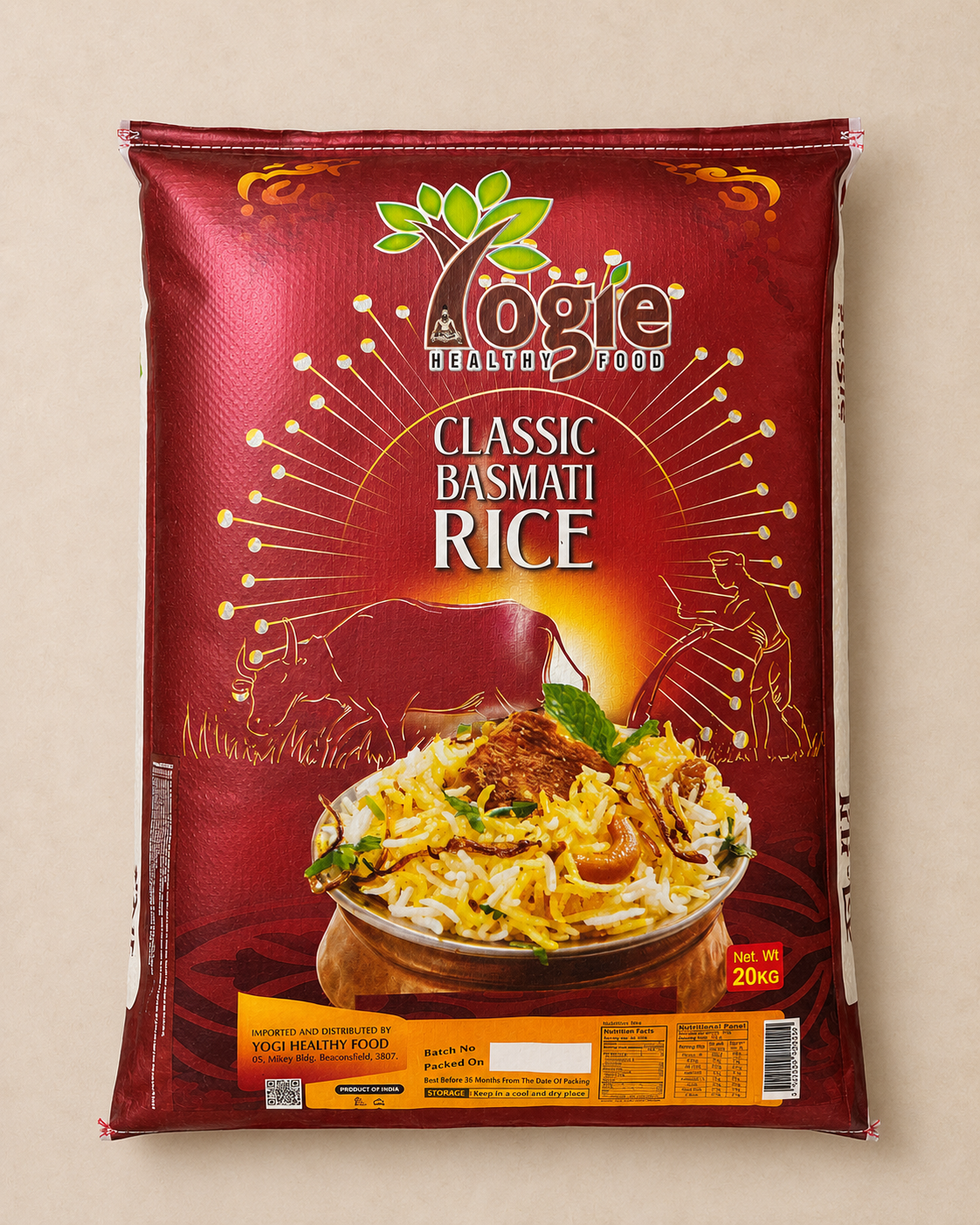 Yogie Classic Basmati Rice 20Kg-Winter Sale