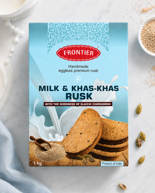 Frontier Milk & Khas-Khas Rusk 1kg (Eggless)