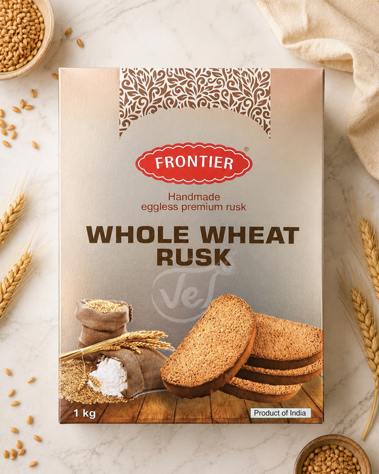 Frontier Whole Wheat Rusk 1kg (Eggless)