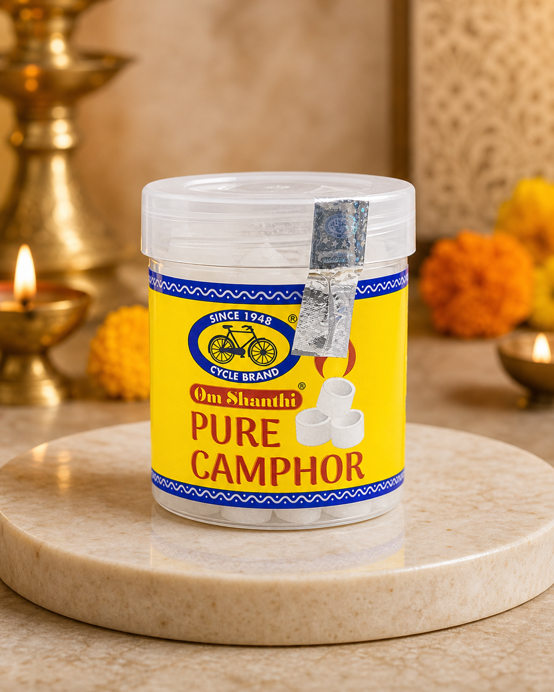 Cycle Om Shanthi Camphor Tablets 25N 25g