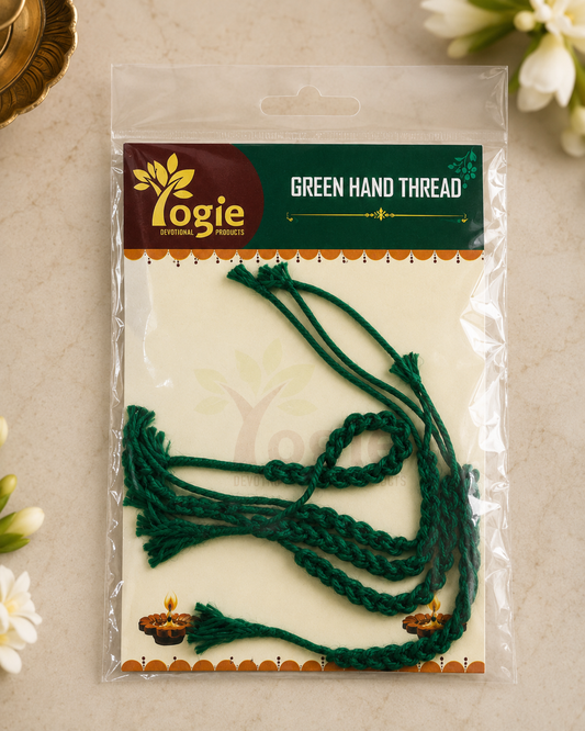 Yogie Hand Thread Green Colour 5Pcs
