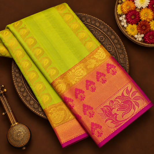 Light Green Pattu Saree