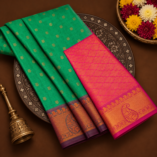 Green Pattu Saree