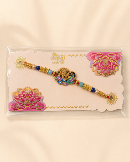 Rakhi/ Raki Peacock with elephant face(Online exclusive)