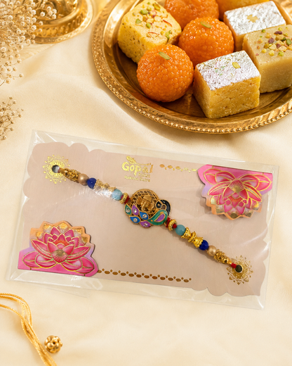 Rakhi/ Raki Peacock with elephant face(Online exclusive)