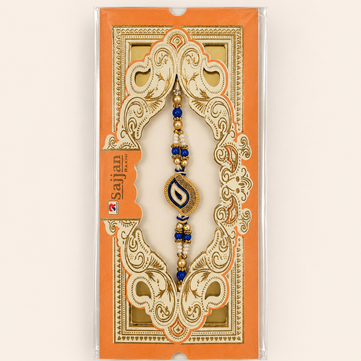 Rakhi/Raki Mango Design with Beads(Online exclusive)