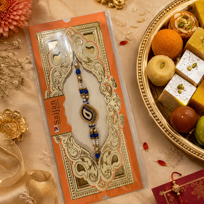Rakhi/Raki Mango Design with Beads(Online exclusive)