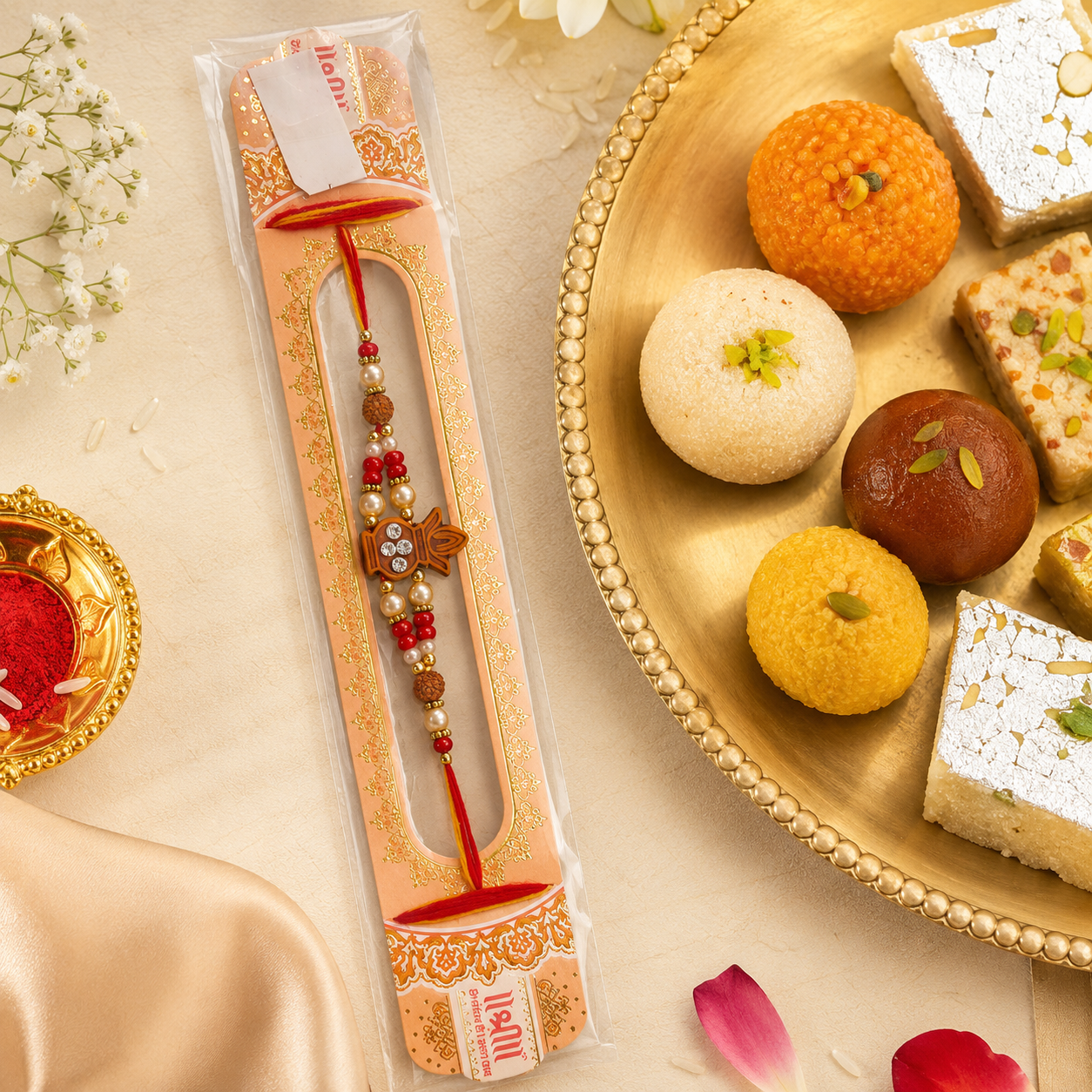 Rakhi/ Raki Kalasham with Beads (Online exclusive)