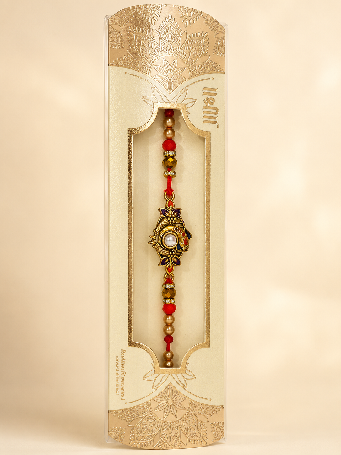 Rakhi/ Raki Ganesha with Peral and Beads (Online exclusive)