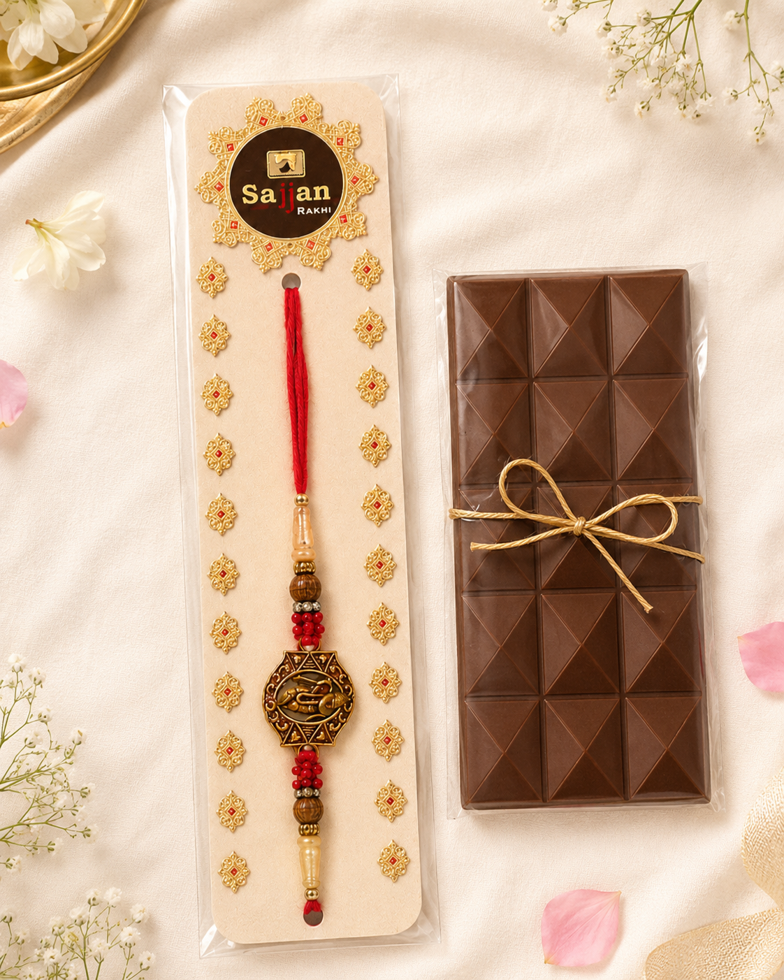 Rakhi/Raki Krishna with flute beads band Raksha Bandan Sale (Online exclusive)