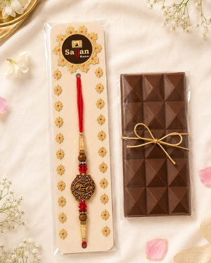 Rakhi/Raki Krishna with flute beads band Raksha Bandan Sale (Online exclusive)
