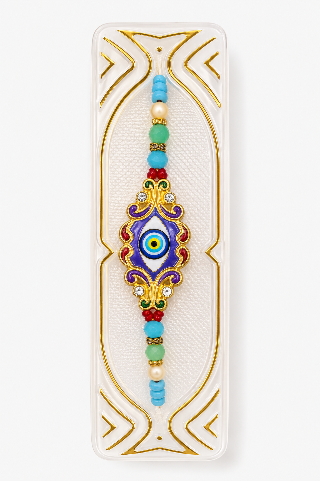 Rakhi/Raki Evil eye with beads(Online exclusive)