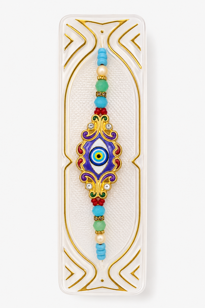 Rakhi/Raki Evil eye with beads(Online exclusive)