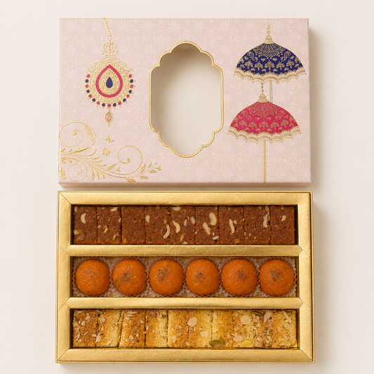 Fresh Sweet Pack 800G - Milk cake & Motichoor Laddu & Dodha Burfi