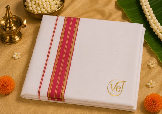 Ramajayam Fancy Jari Dhothi - 2m (Approxitmate)
