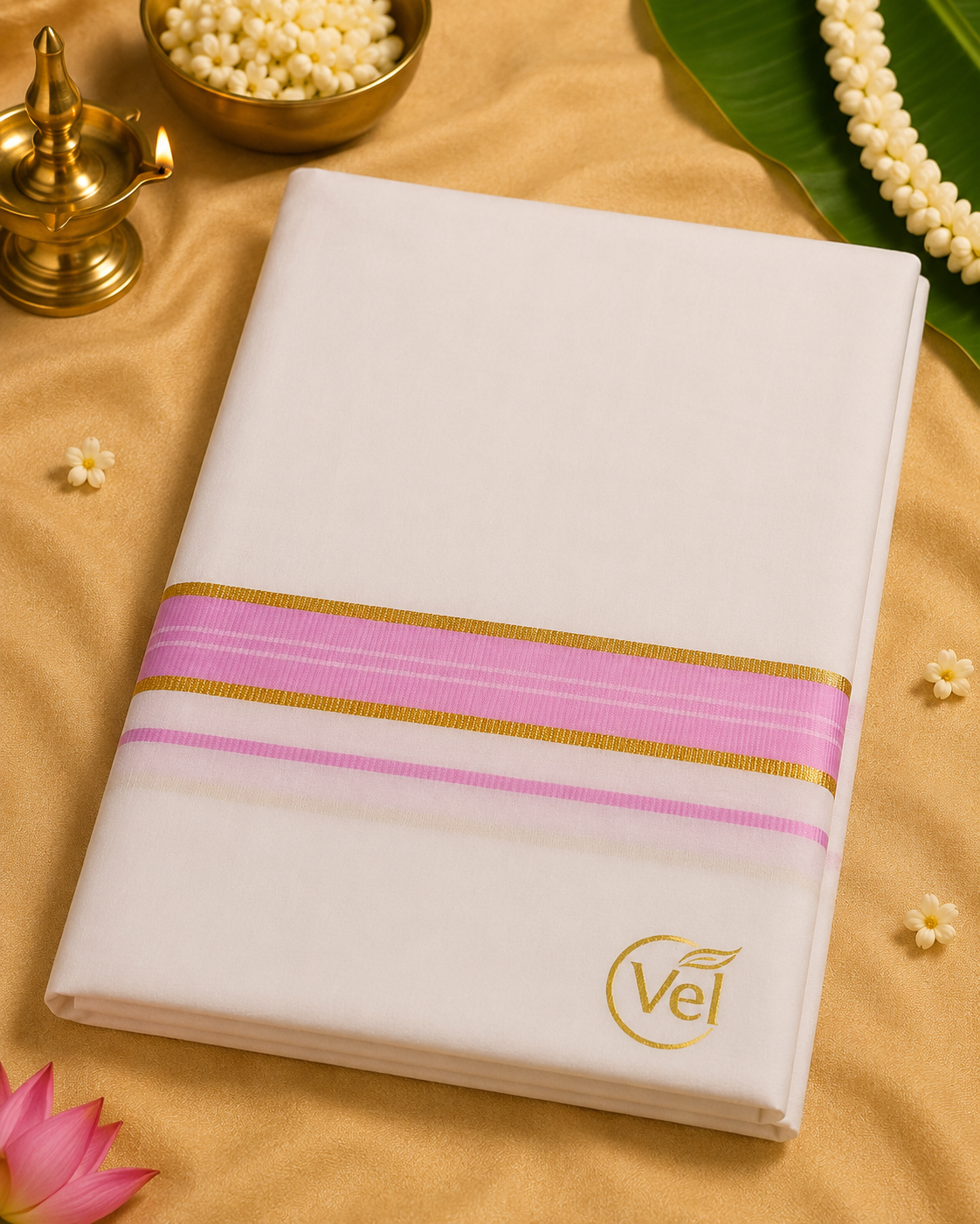 Ramajayam Fancy Jari Dhothi - 2m (Approxitmate)
