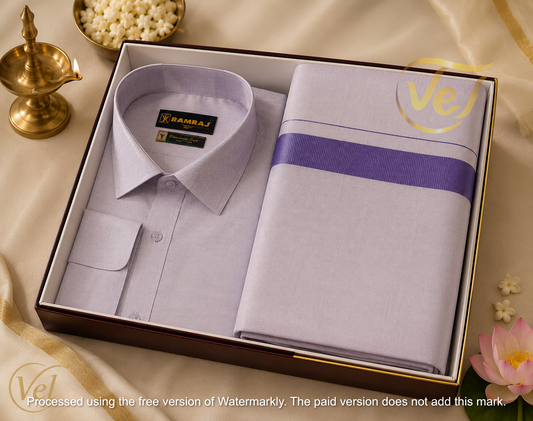 Ramraj Sankalpam Dhoti and Shirt Set - (Multiple Colours and Sizes Available)