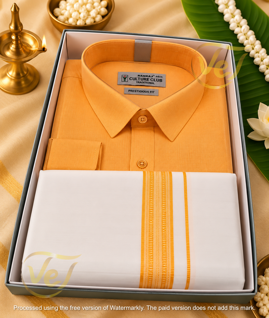 Culture Club  Dhoti and Shirt Set (multiple colours and sizes)