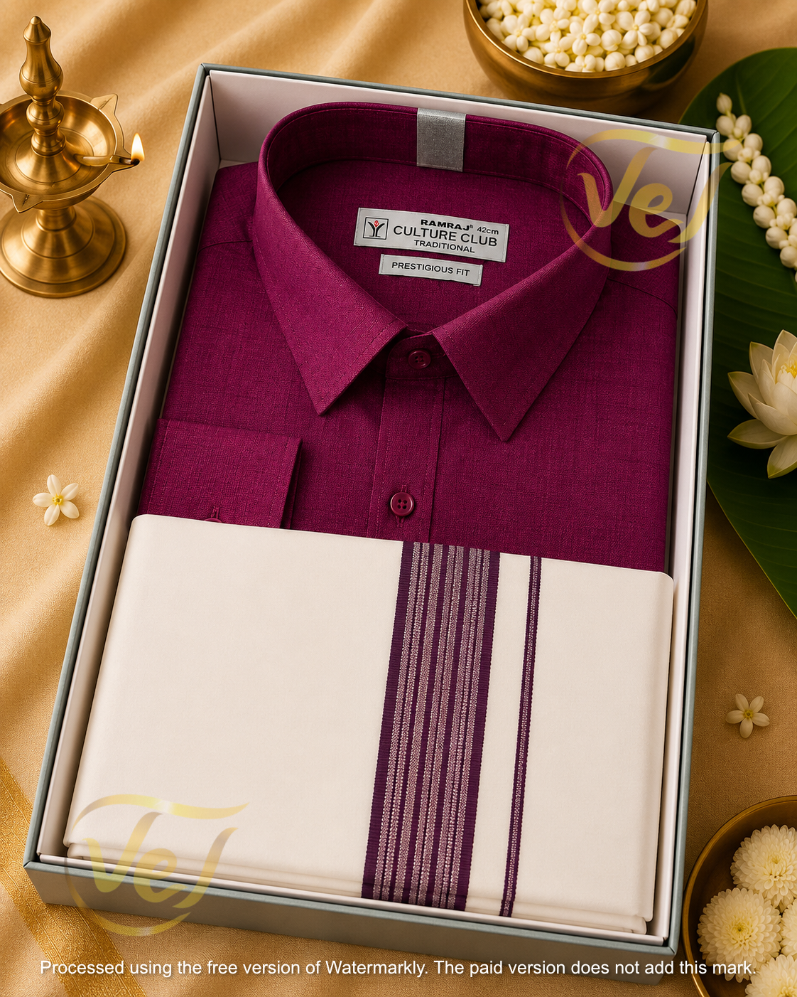 Culture Club  Dhoti and Shirt Set (multiple colours and sizes)