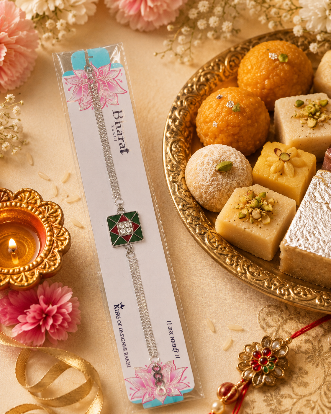 Rakhi/ Raki Square Pattern (Online exclusive)