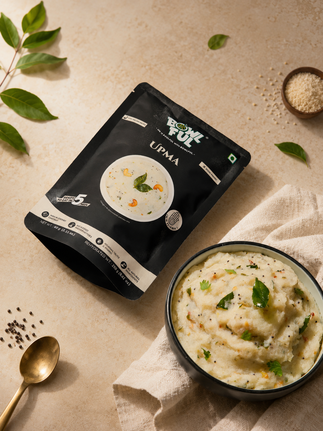 Bowl Ful Upma 60G (Vegetarian)