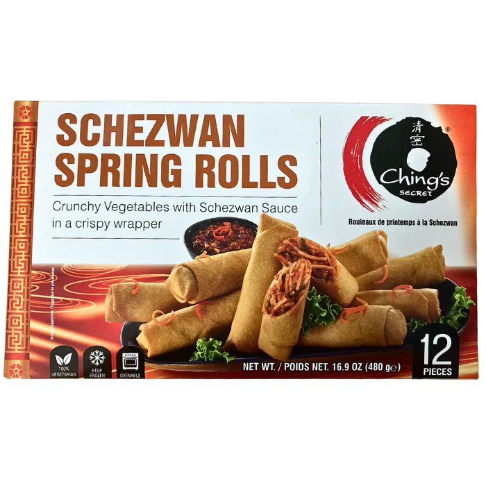Chings Schezwan Spring Rolls 480g Frozen