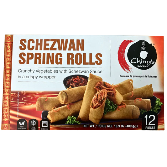 Chings Schezwan Spring Rolls 480g Frozen