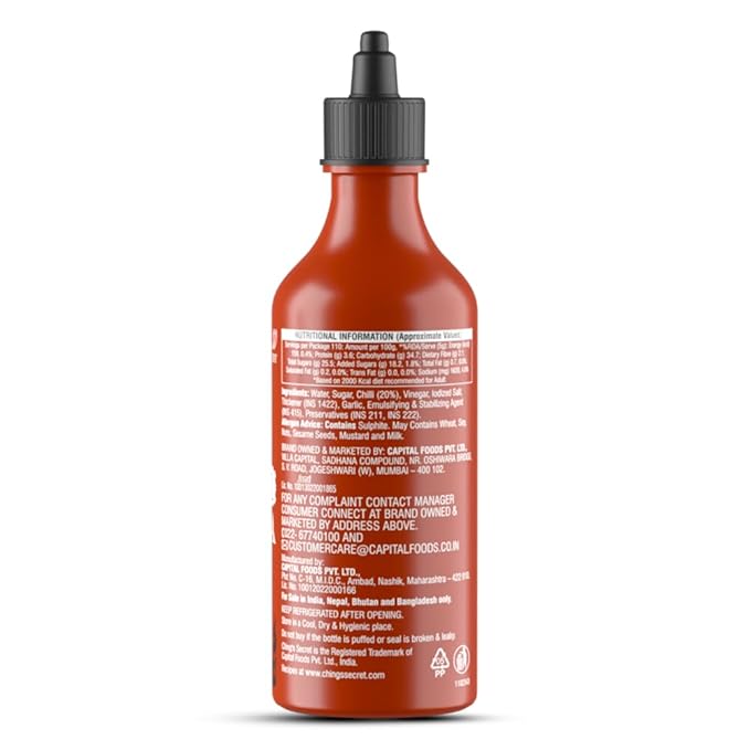 Chings Sriacha Hot Chilli Sauces 550G