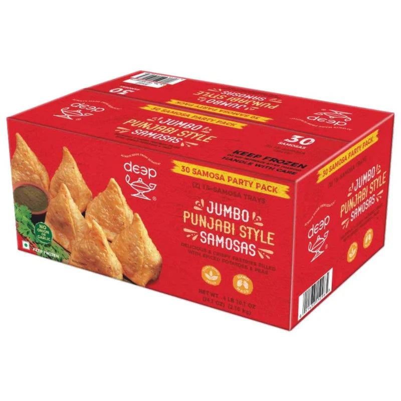 Deep Jumbo Punjabi style Samosa 30Pcs Party Pack Frozen