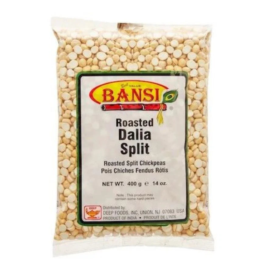 Bansi Roasted Dalia Split 400G (Roasted split chickpeas)
