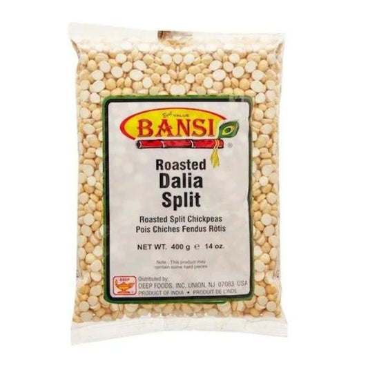 Bansi Roasted Dalia Split 400G (Roasted split chickpeas)