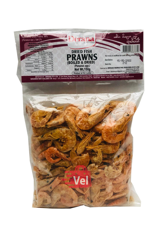 Derana Prawns Boiled & Dried 150G