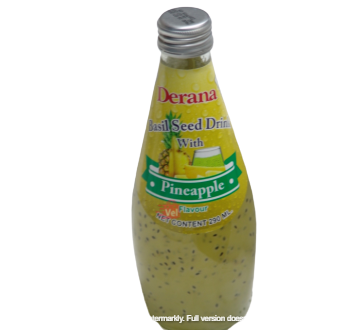 Derana Basil Seed Drink With Pineapple 290Ml