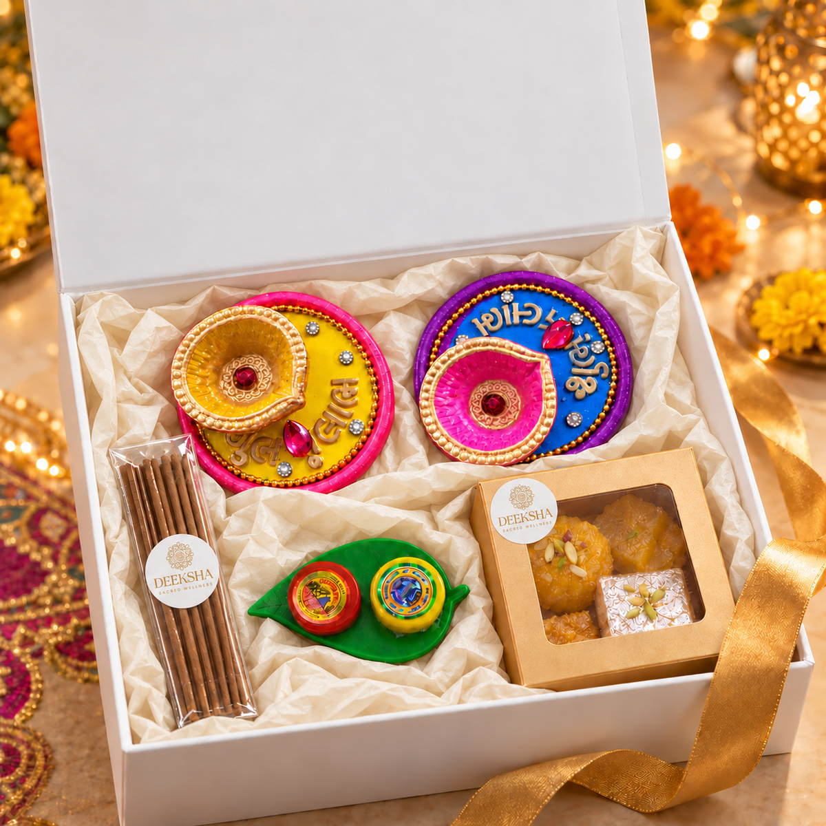 Deeksha Diwali Gift Hamper | Light & Blessings Box