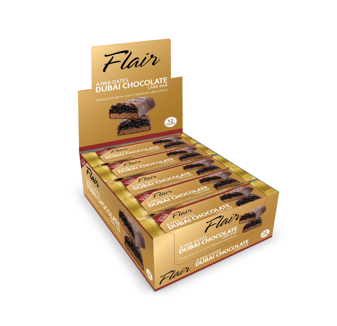 Flair Ajwa Dates Dubai Chocolate 12Pcs