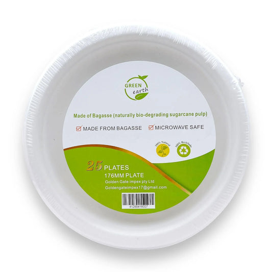 Green Earth Round Plates 176Mm