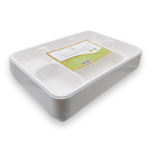 Green Earth Plates 6 Compartment