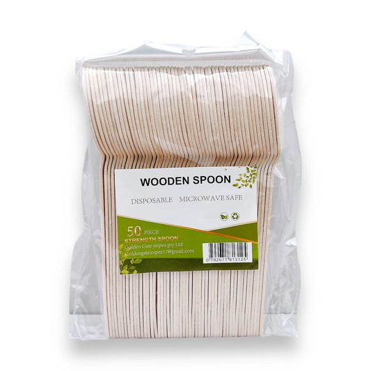 Green Earth Spoon Wooden 16Cm 50Pcs