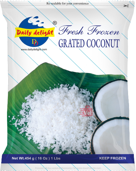 Daily Delight Grated Coconut 454G Frozen