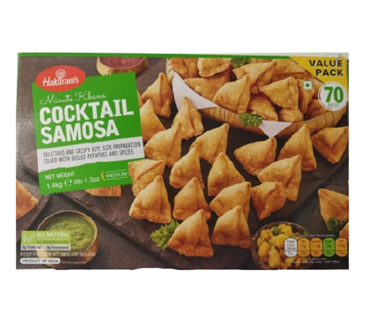 Haldirams Cocktail Samosa 1.4Kg Frozen