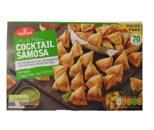 Haldirams Cocktail Samosa 1.4Kg Frozen