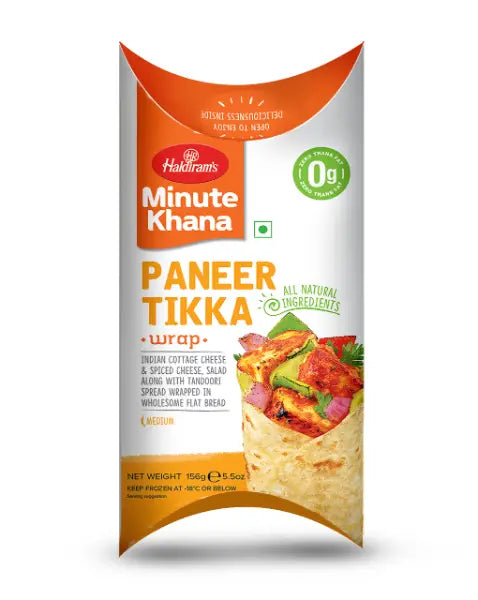 Haldirams Wrap Paneer Tikka Frozen 156g