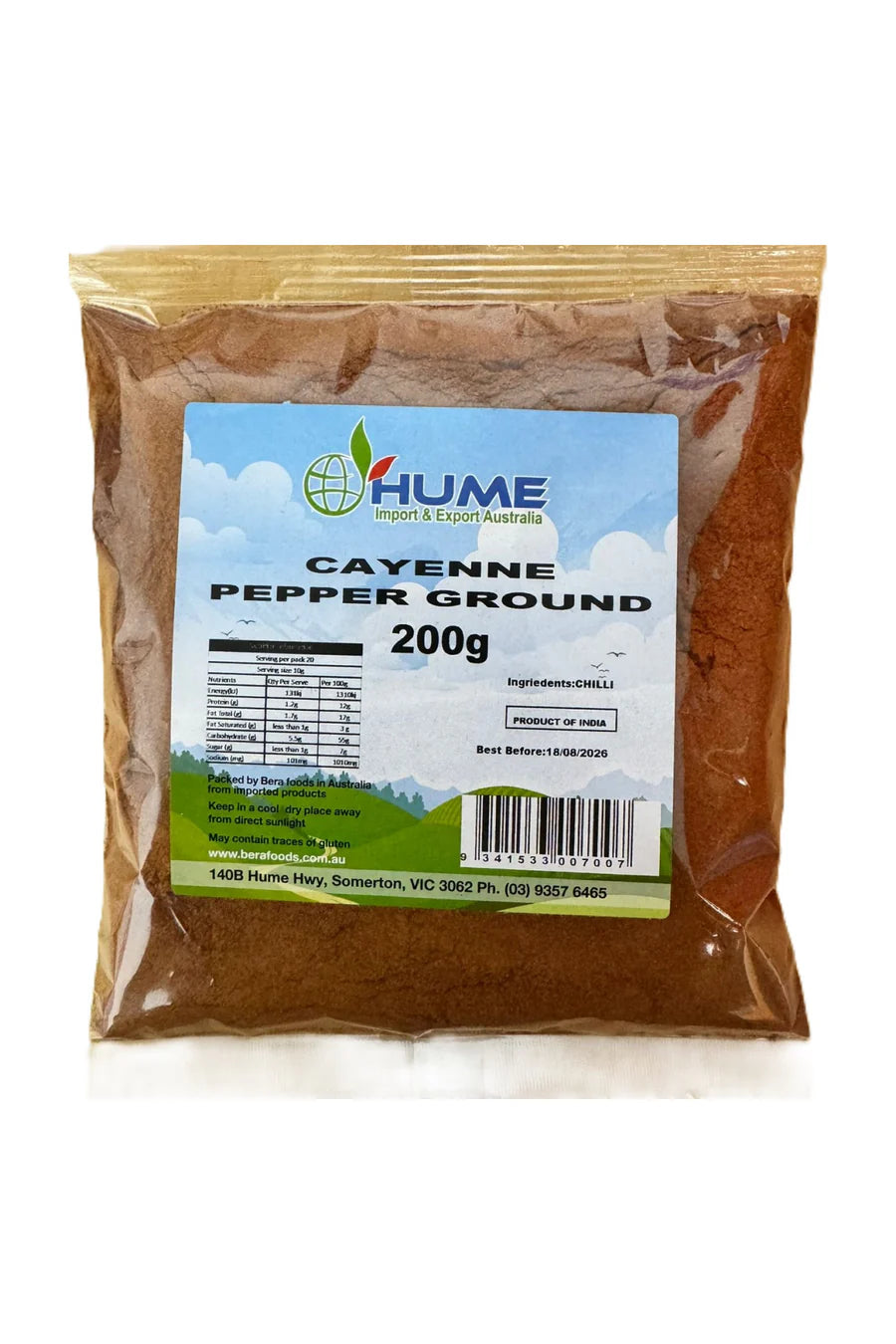Hume Cayenne Pepper Ground 200