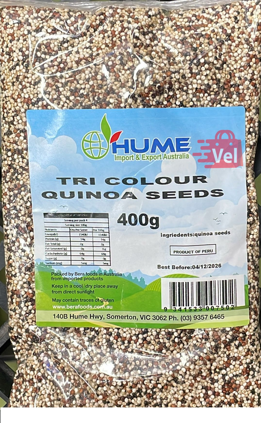 Hume Tri Colour Quinoa Seeds 400G