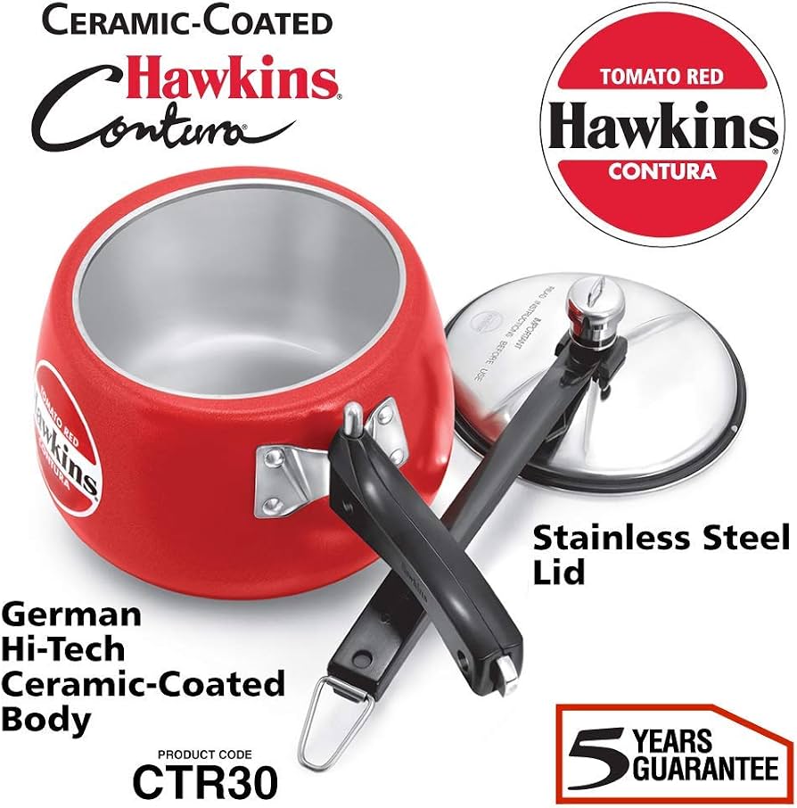 Hawkins Contaro Tomato Red Pressure Cooker 3Lt
